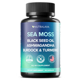 NUTRALAVA Sea Moss Capsules bottle front view
