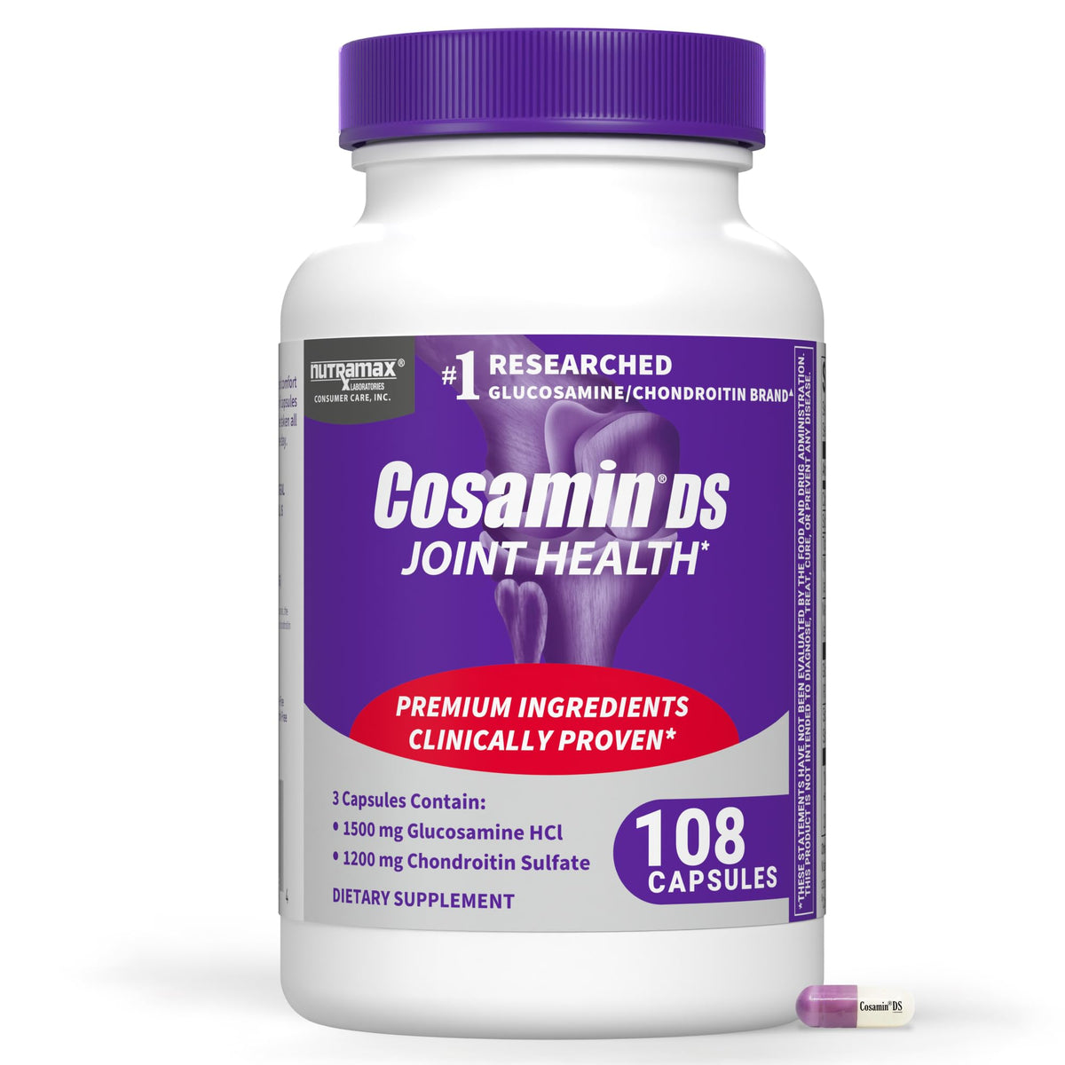 Nutramax Laboratories Cosamin DS Joint Health Supplement front view