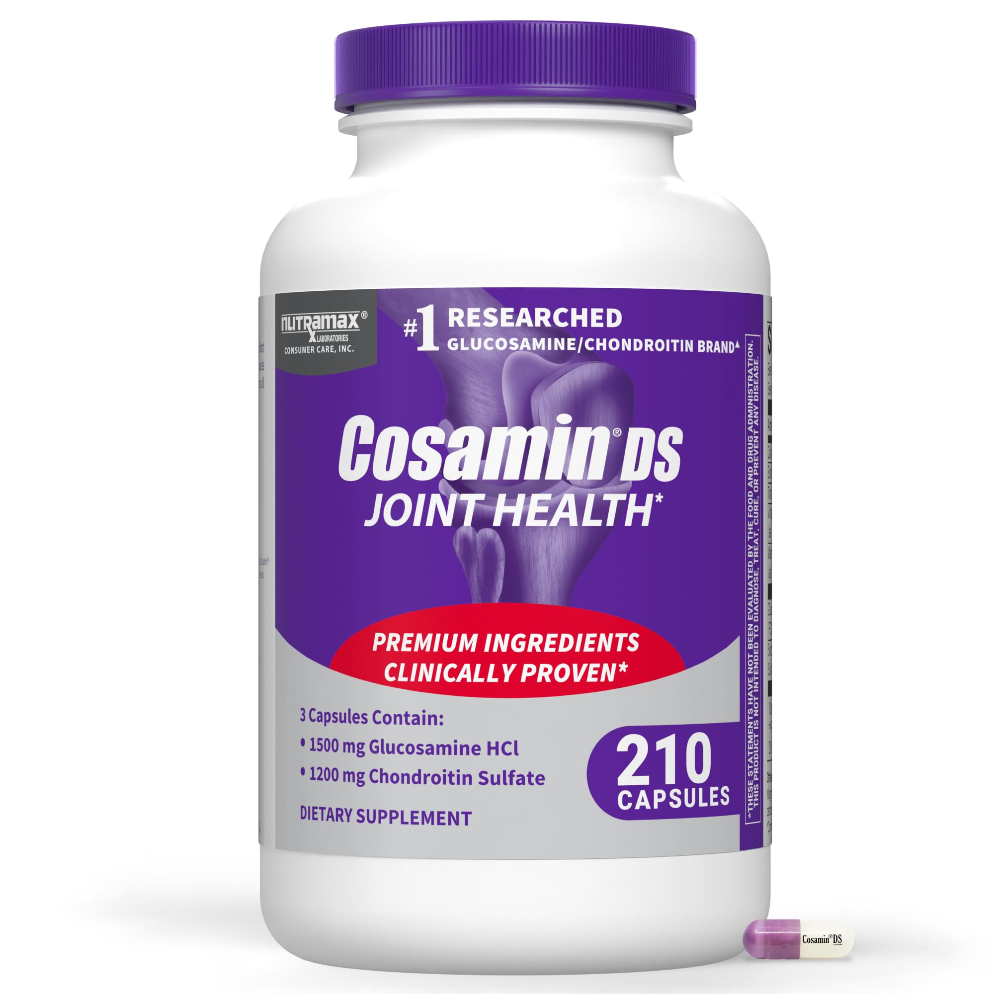 Nutramax Laboratories Cosamin Joint Health Supplement front view