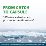 NutraMedix Antarctic Krill Oil softgels on a wooden table