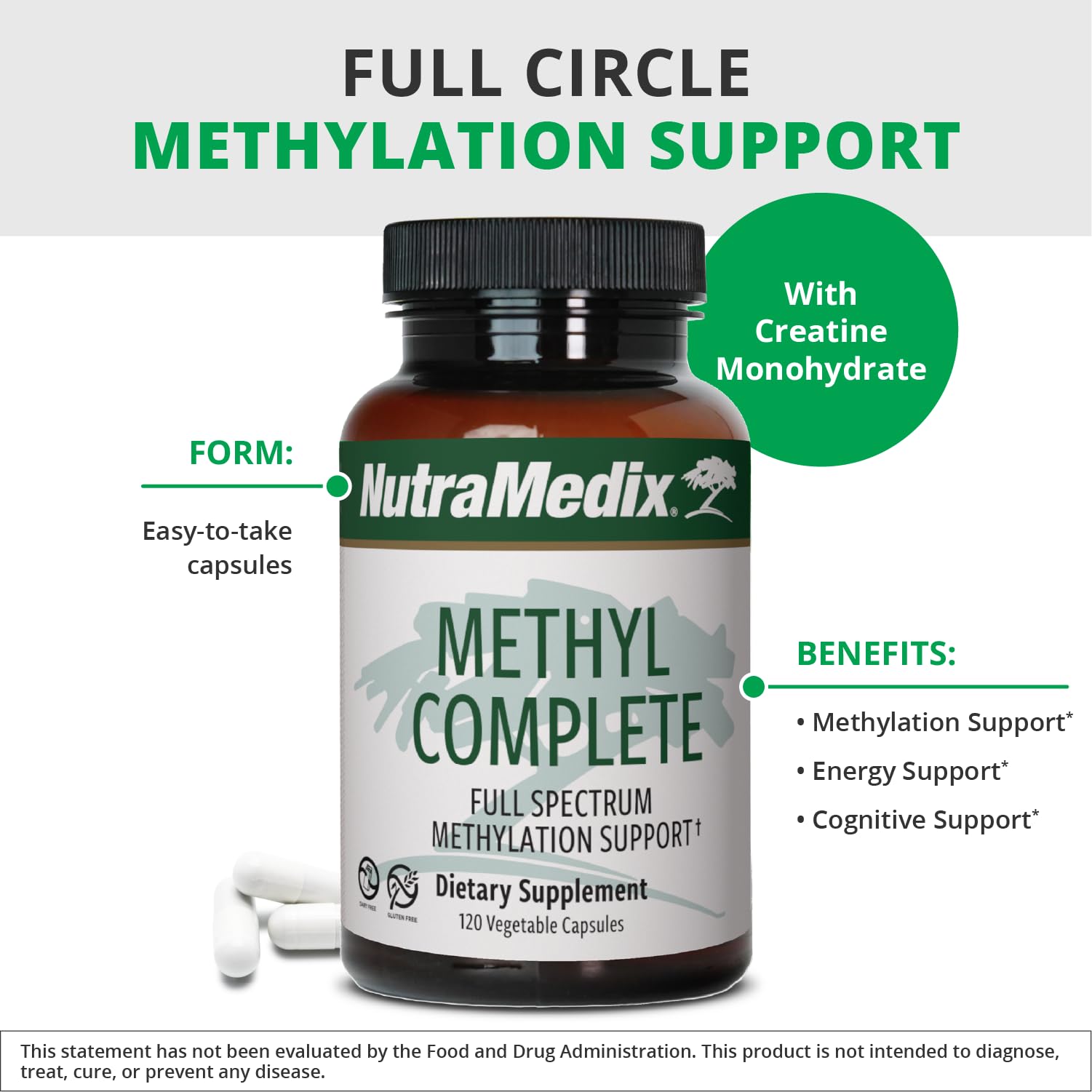 NutraMedix B12 Methylcobalamin Capsules on a wooden table