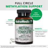 NutraMedix B12 Methylcobalamin Capsules on a wooden table