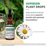 NutraMedix Babuna Calm Drops with chamomile flowers