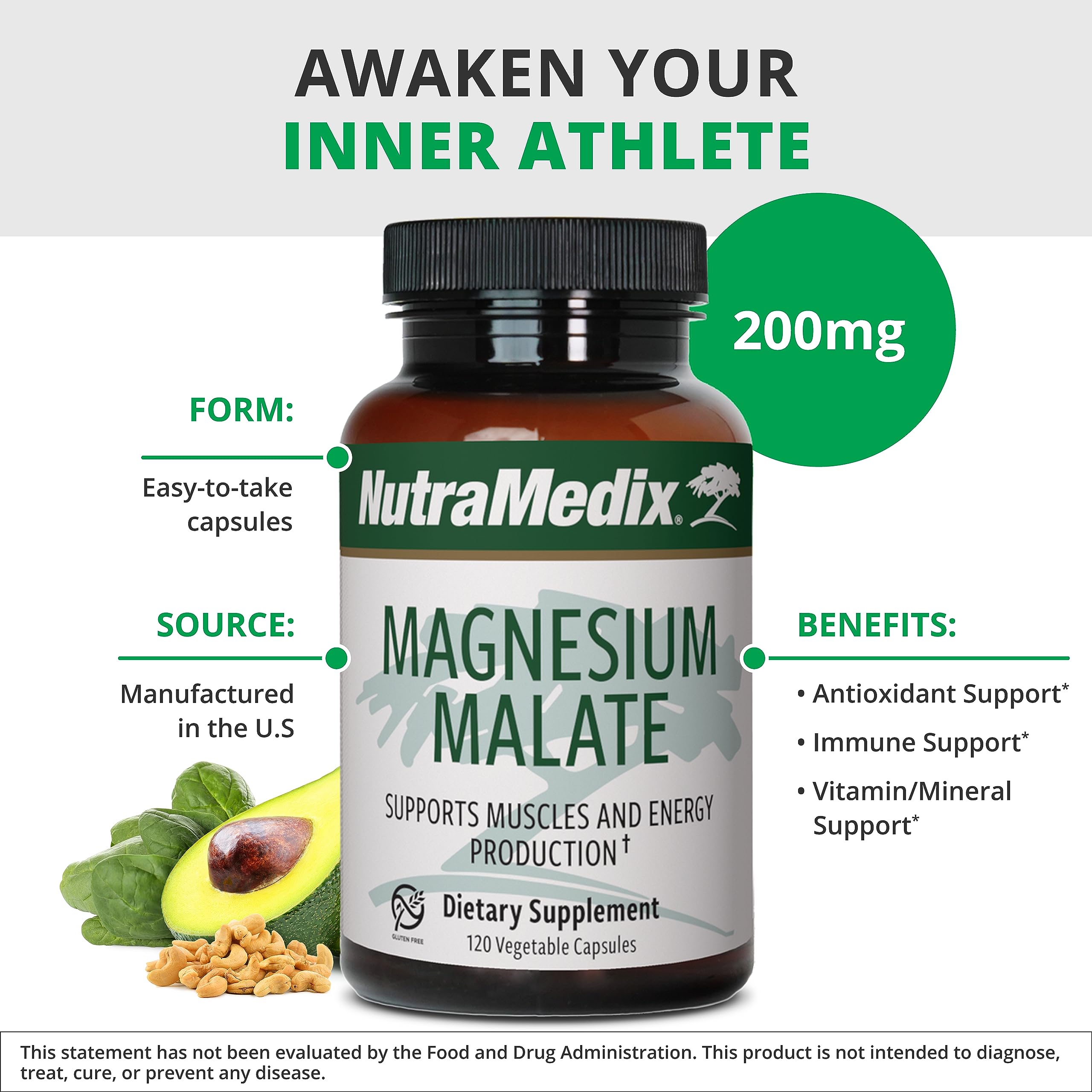 NutraMedix Magnesium Malate Supplement lifestyle scene on a kitchen counter