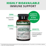 NutraMedix Quercetin 500mg capsules with packaging