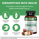 NutraMedix Serrapeptase Multi-Enzyme Supplement ingredients list