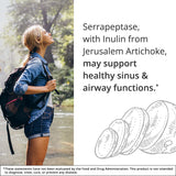 NutraMedix Serrapeptase Multi-Enzyme Supplement on a table