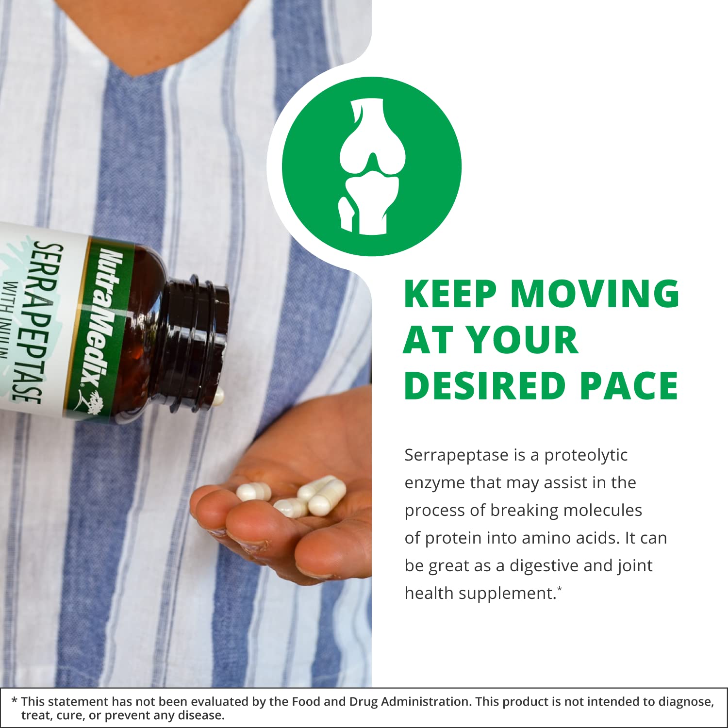 NutraMedix Serrapeptase Multi-Enzyme Supplement packaging