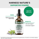 NutraMedix Skullcap Tincture 132g back view