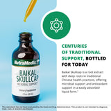 NutraMedix Skullcap Tincture 132g packaging on a table
