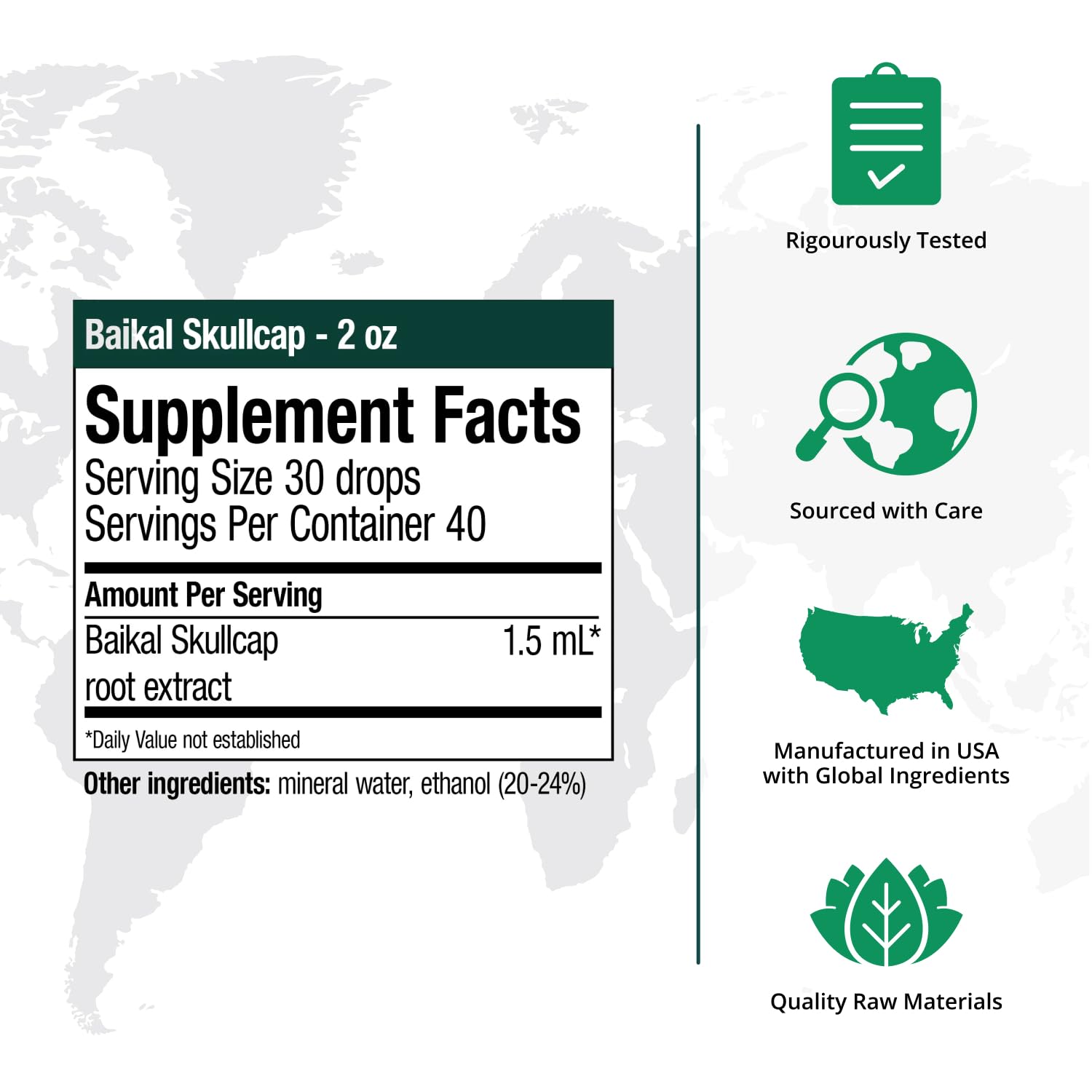 NutraMedix Skullcap Tincture 132g side view