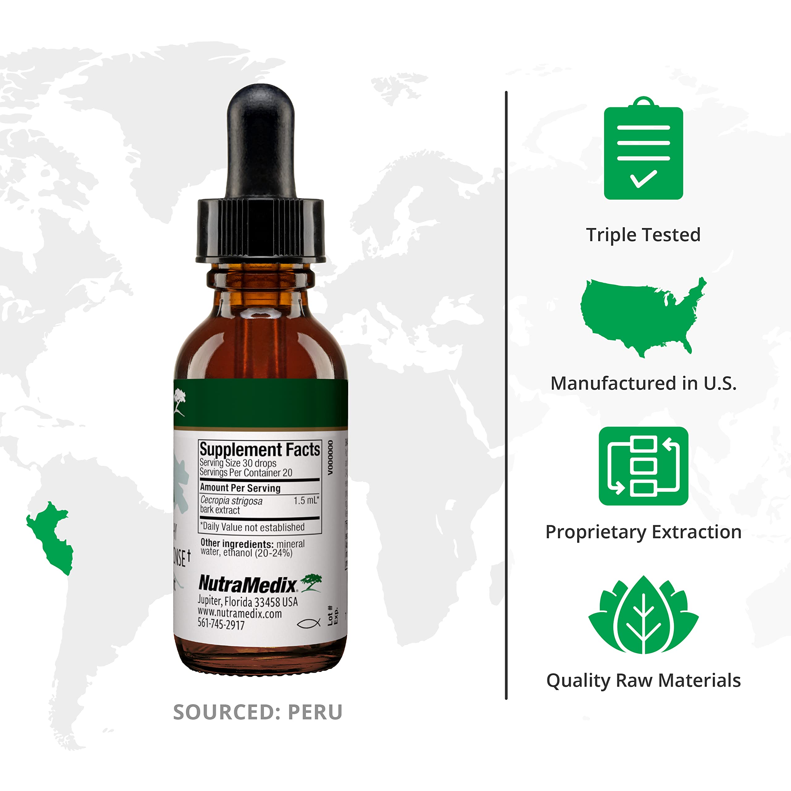 NutraMedix Takuna Liquid Extract 30g bottle with dropper