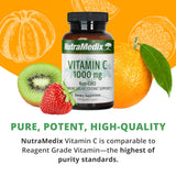 NutraMedix Vitamin C 1000mg capsules opened bottle