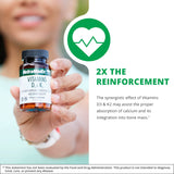 NutraMedix Vitamin D3 & K2 Supplement back view