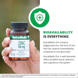 NutraMedix Zinc 50mg Capsules side view