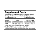 Nutraneering MediGOLD supplement in clear BPA-free bottle