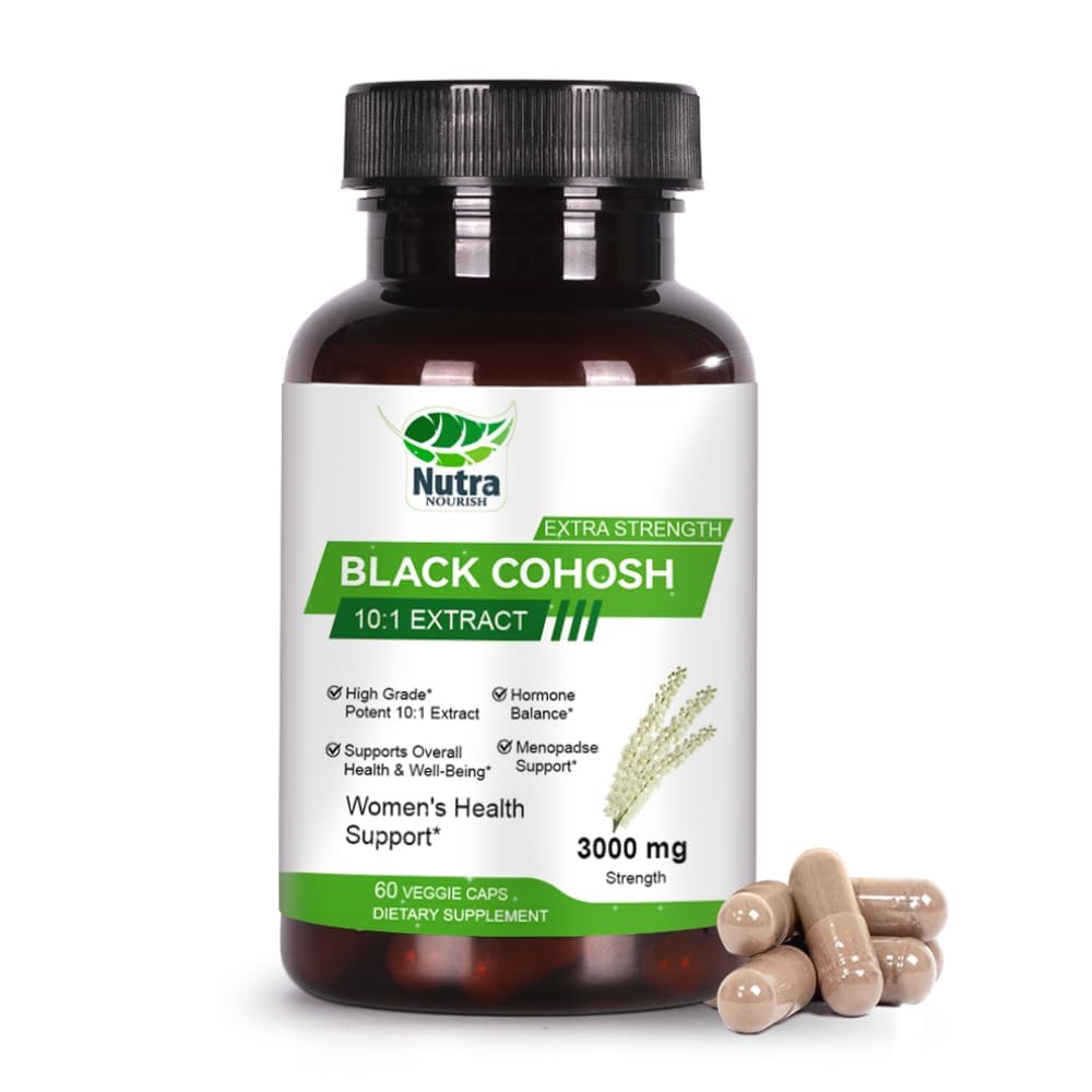 NutraNourish Black Cohosh Capsules 300mg front view