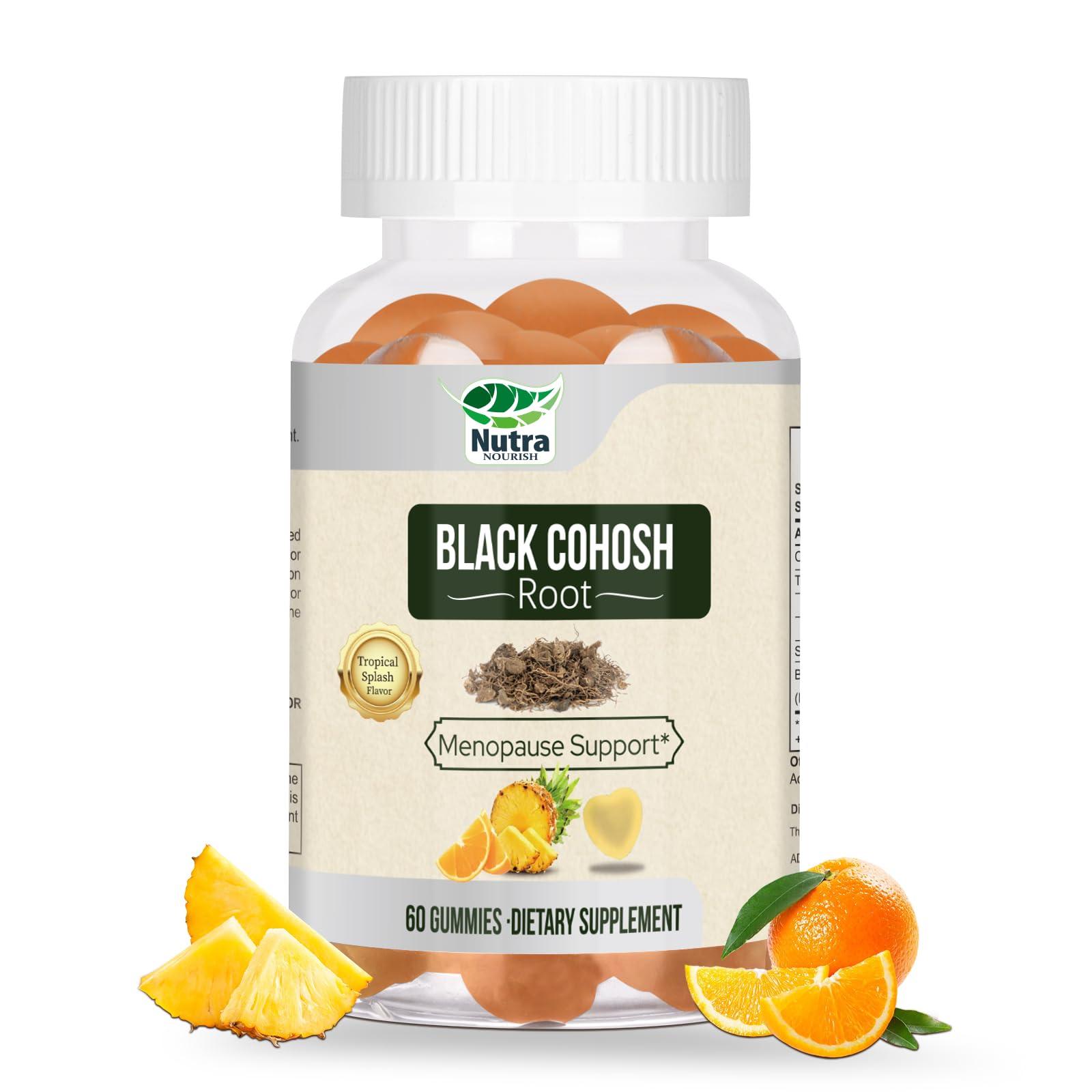 NutraNourish Black Cohosh Gummies front view with packaging