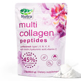 NutraNourish Collagen Peptides Powder 470g front view