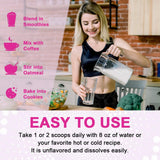 NutraNourish Collagen Peptides Powder 470g mixed in a drink
