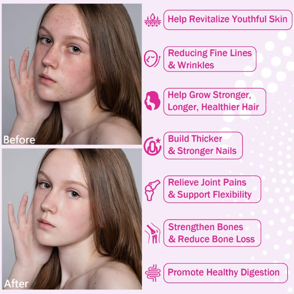 NutraNourish Collagen Peptides Powder 470g scoop inside