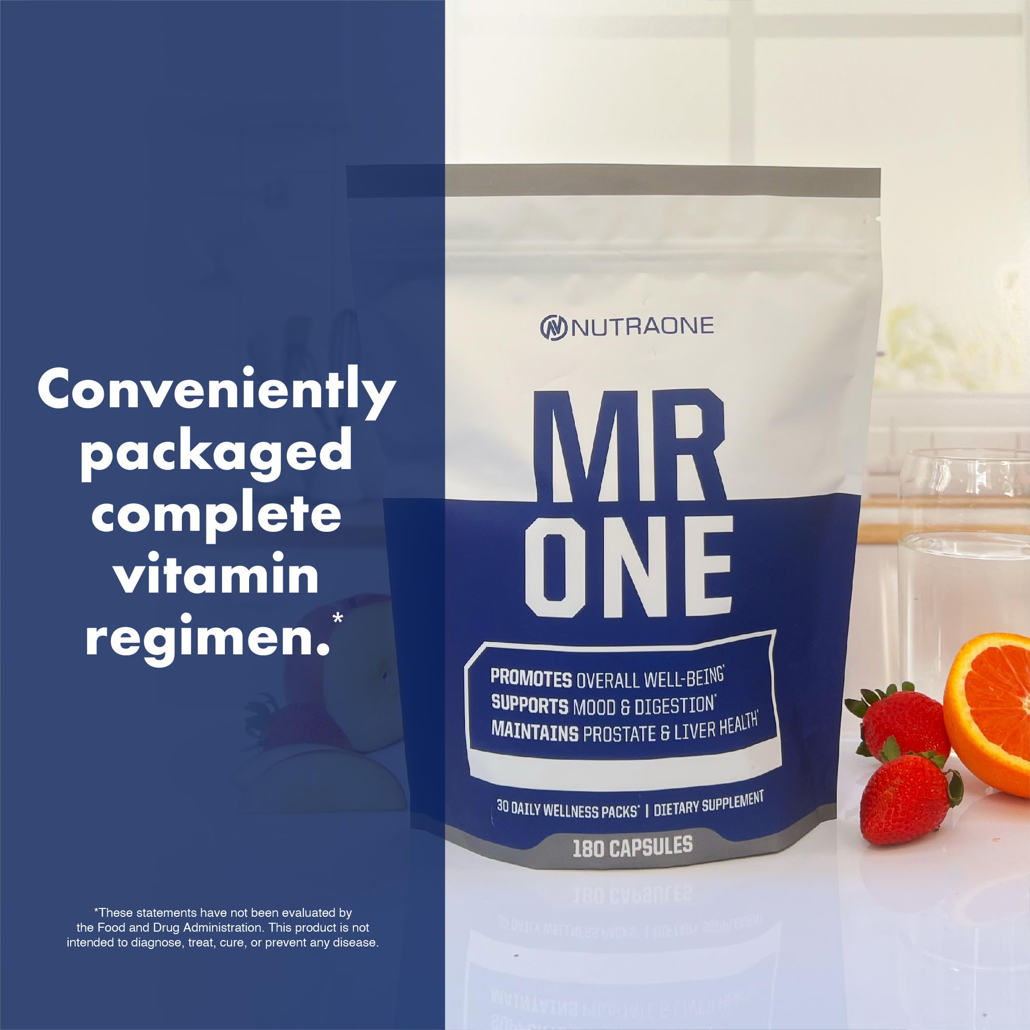 NutraOne MrOne Daily Supplement 222g lifestyle shot