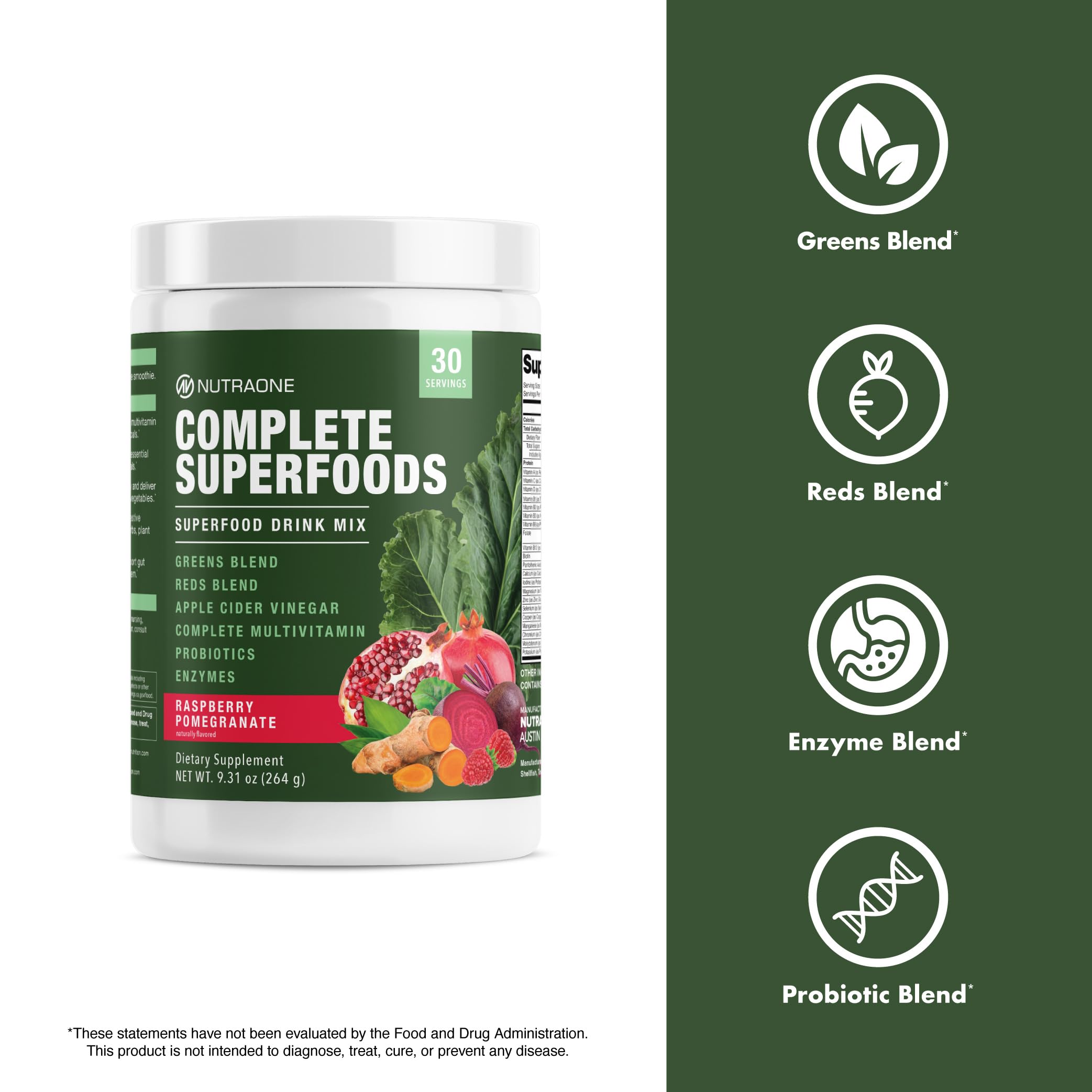 NutraOne Multi-Enzyme Supplement capsules close-up