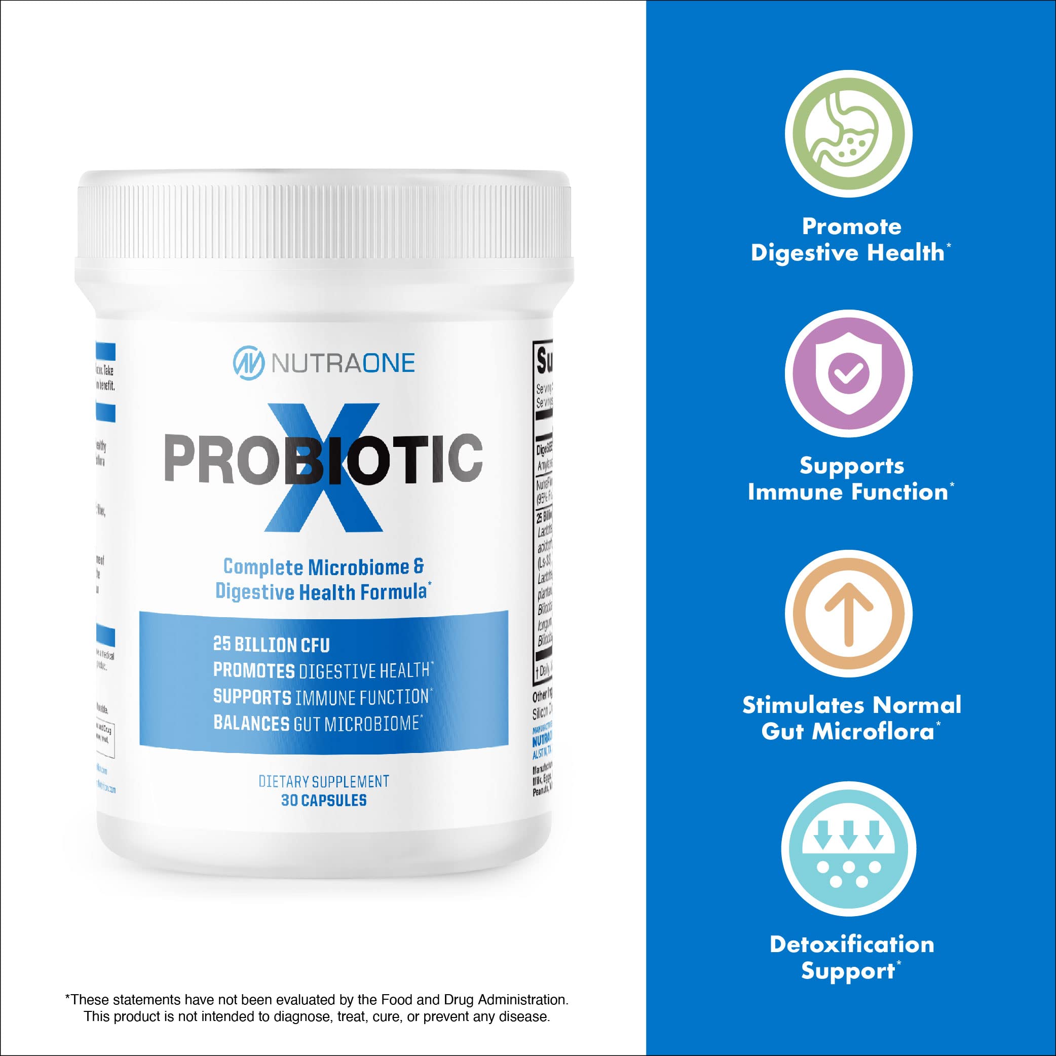 NutraOne Probiotic X Multi-Enzymes 50g packaging