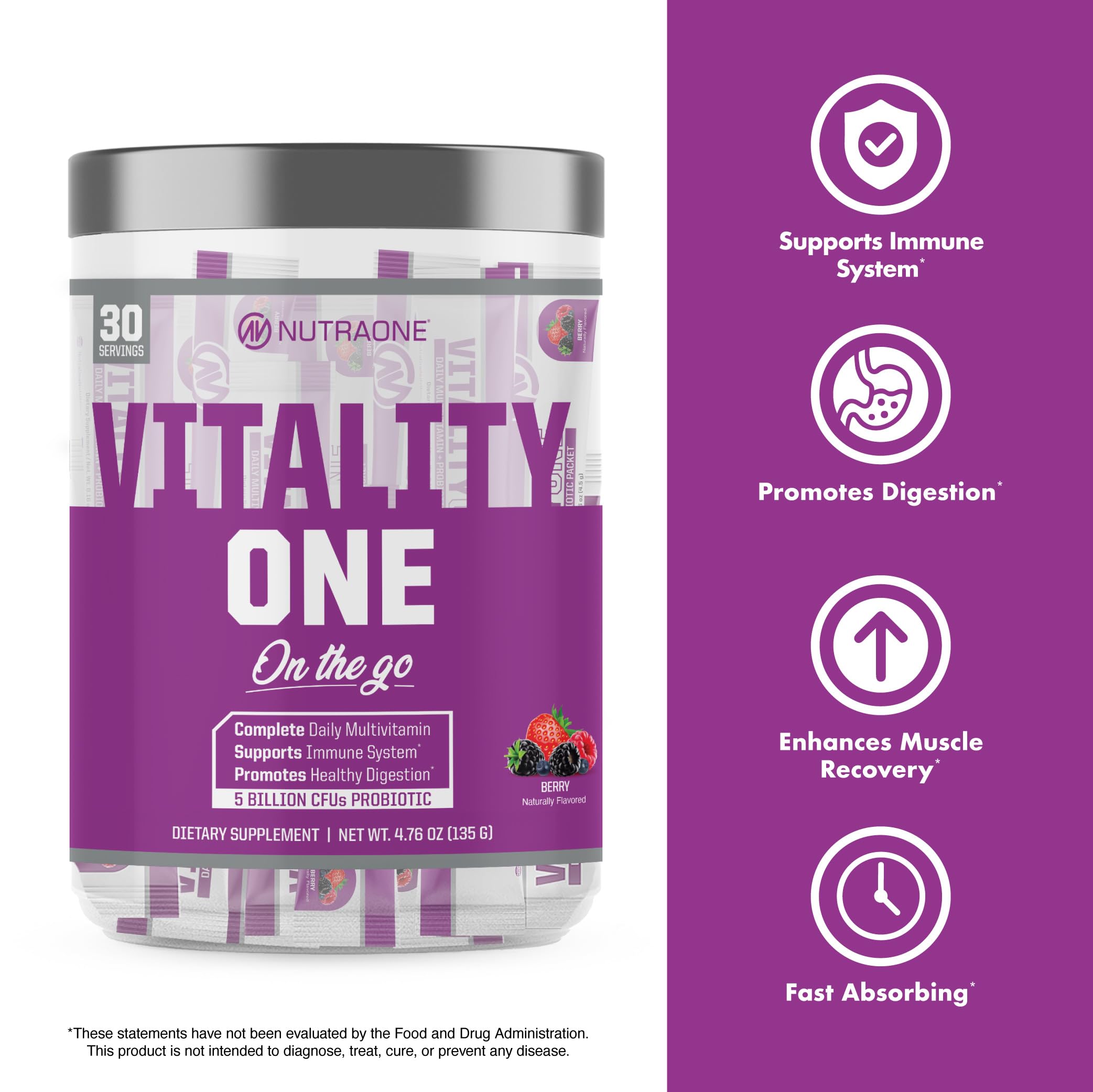 NutraOne VitalityOne On the Go Complete Multivitamin box