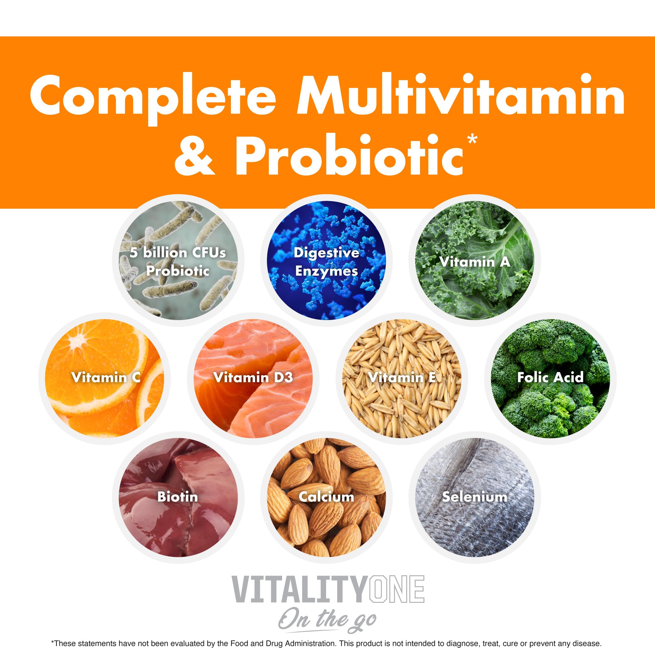 NutraOne VitalityOne On the Go packet with a measuring spoon