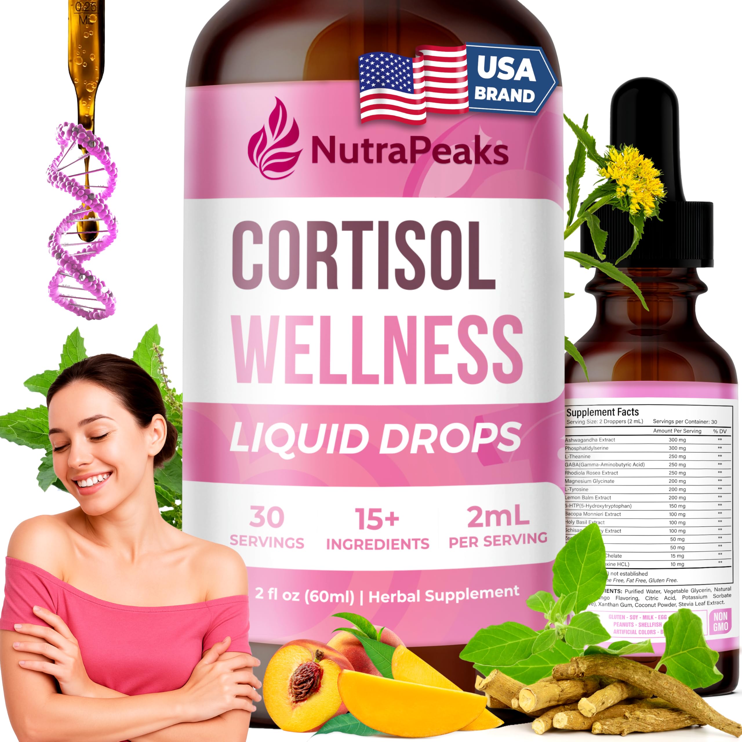 NutraPeaks Advanced Cortisol Support Formula 57g front view