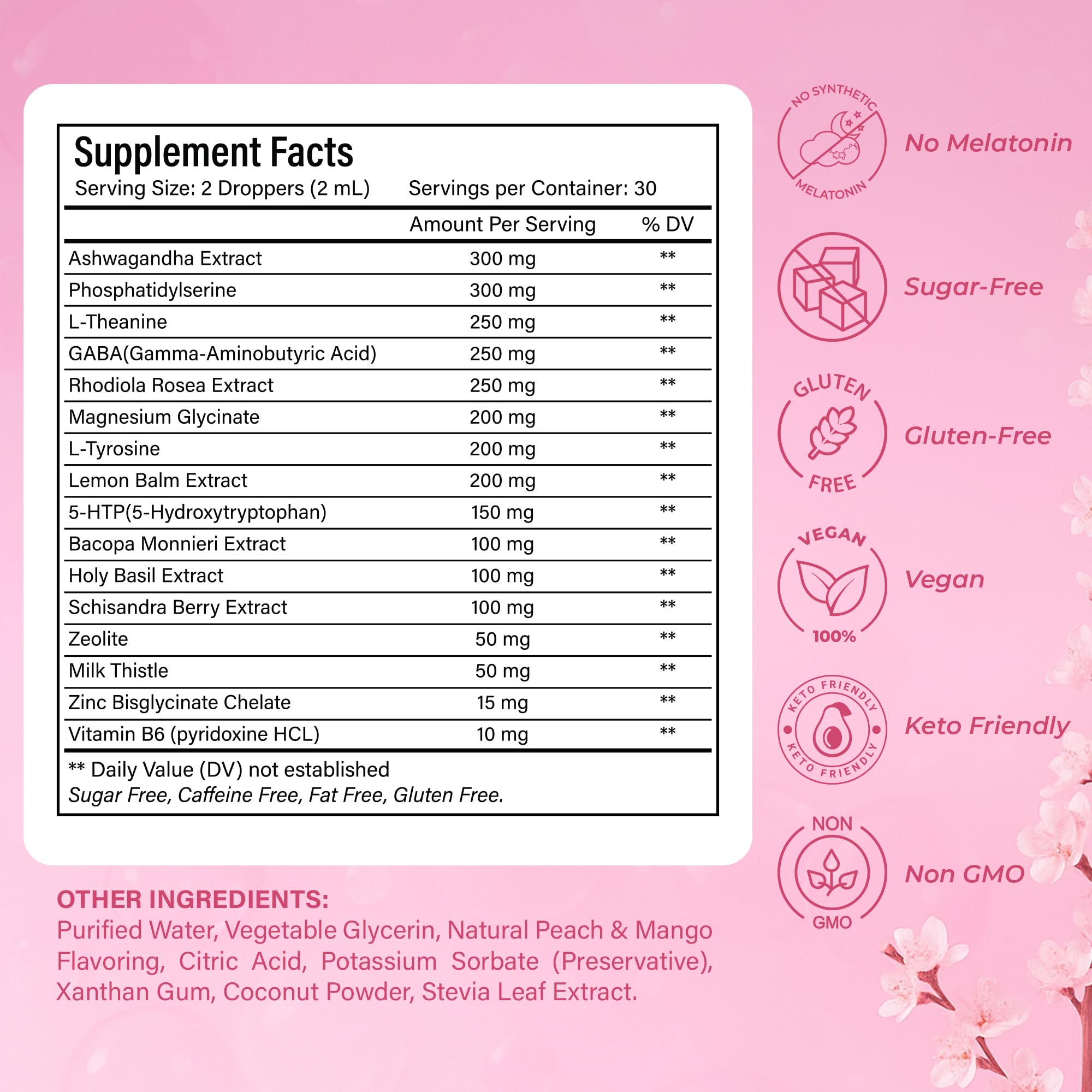 NutraPeaks Advanced Cortisol Support Formula 57g side view