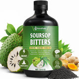 NutraPeaks Soursop Bitters Liquid front view 16 fl oz bottle