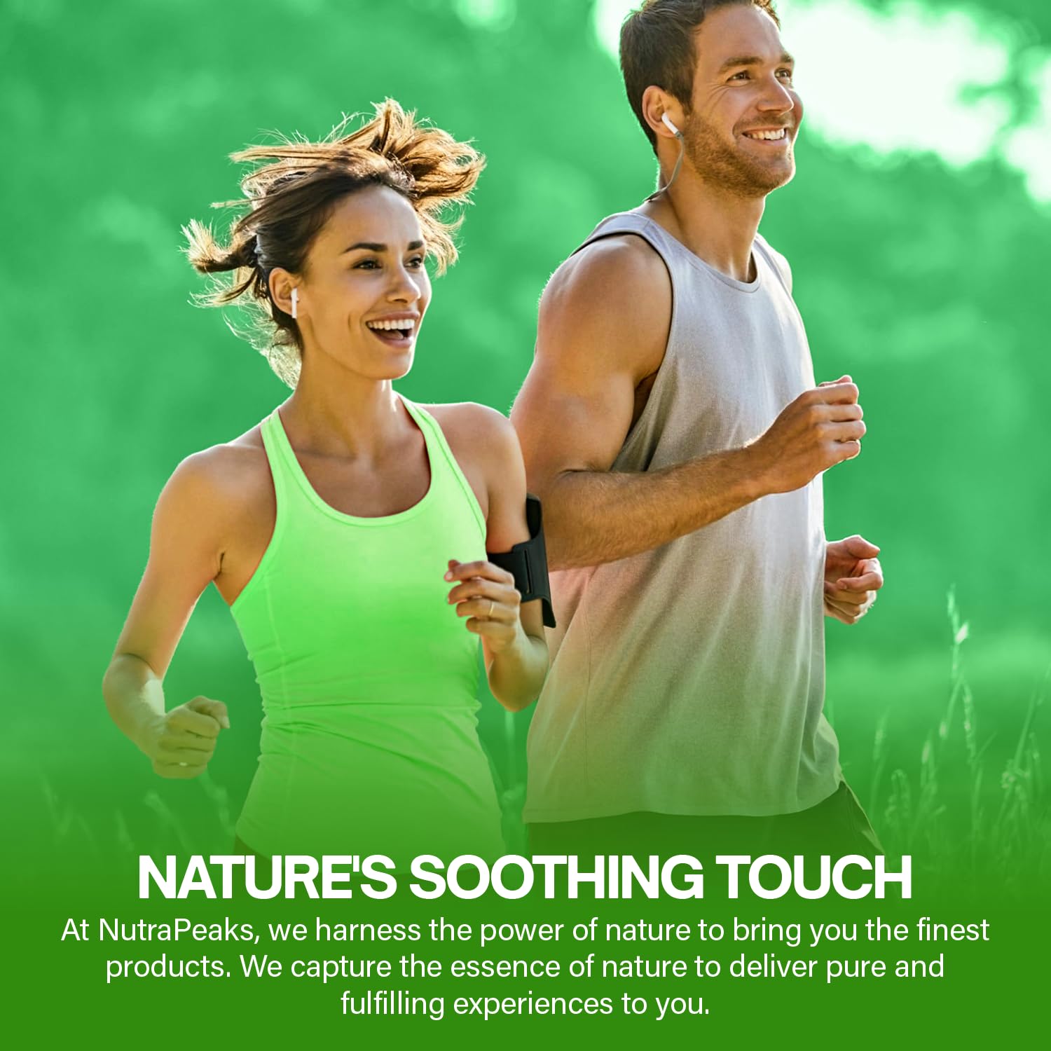 NutraPeaks Soursop Bitters Liquid with fresh herbs around