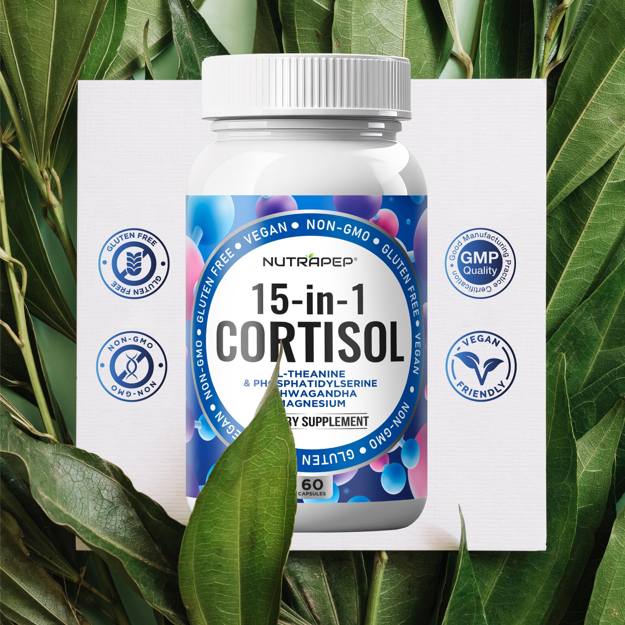 NutraPep 15-in-1 Cortisol Support Supplement ingredients list