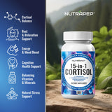 NutraPep 15-in-1 Cortisol Support Supplement side view
