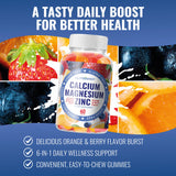 NutraPep Calcium Magnesium Zinc Gummies bottle side view