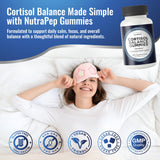 NutraPep Cortisol Gummies mixed berry flavour close-up
