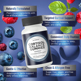 NutraPep Cortisol Gummies on a wooden table