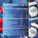 NutraPep Cortisol Gummies on a wooden table