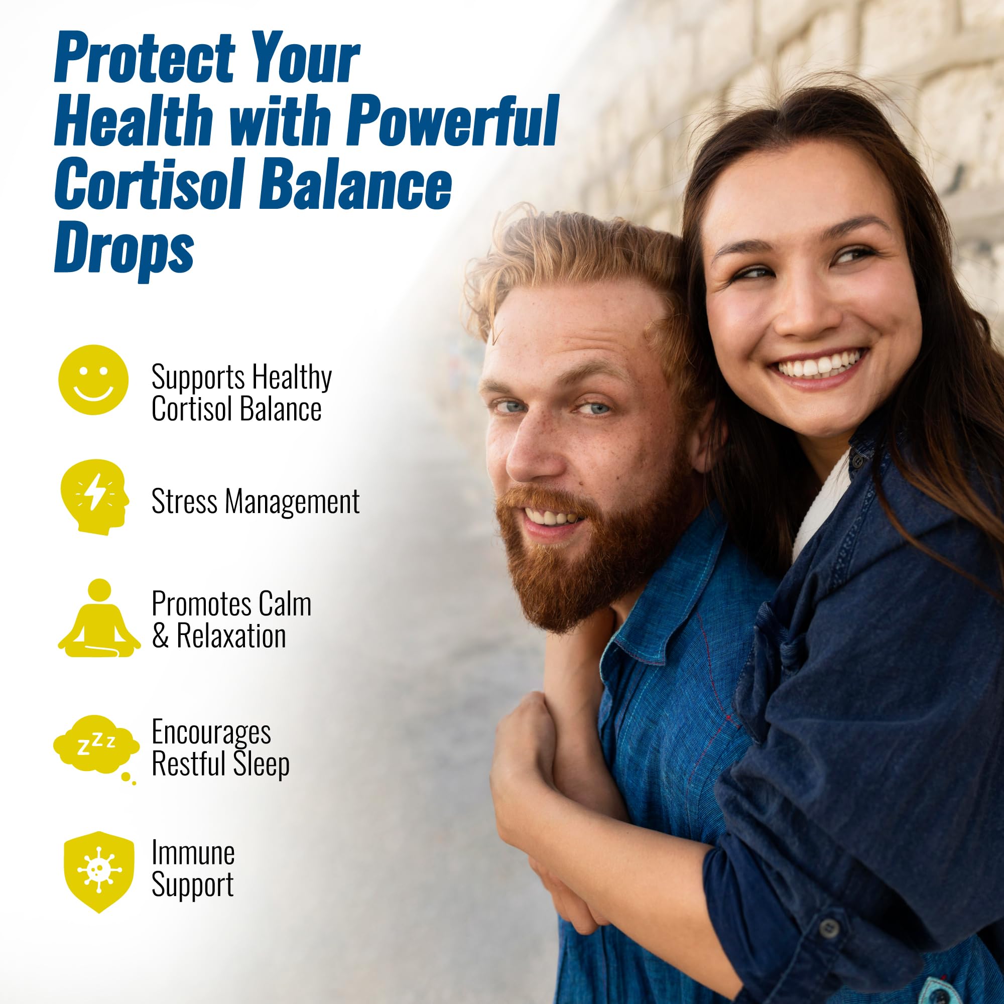 NutraPep Cortisol Health Drops 60mL liquid dropper
