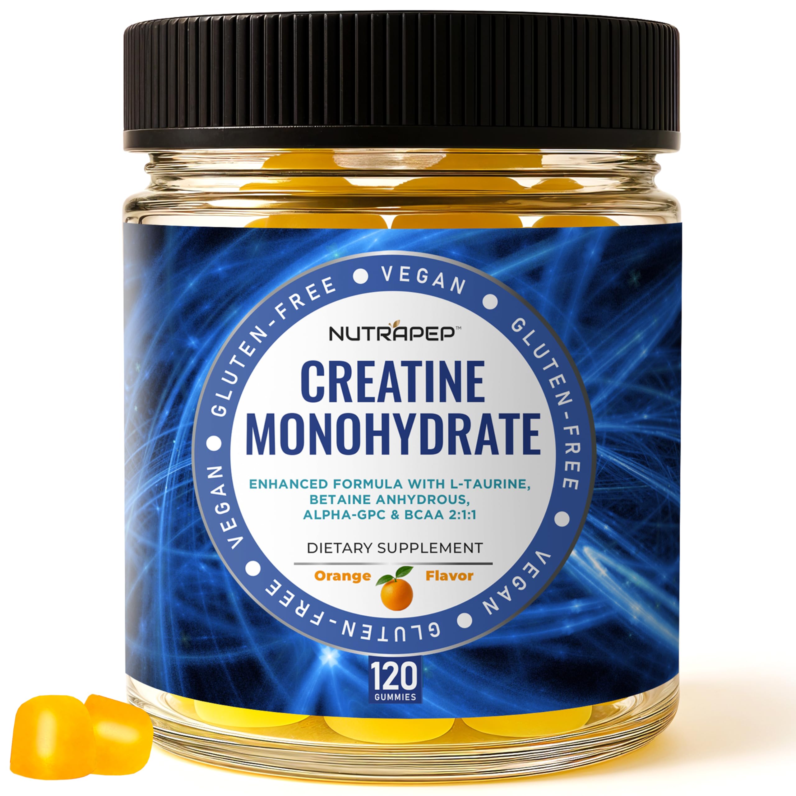 NutraPep Creatine Monohydrate Gummies front view packaging