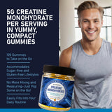 NutraPep Creatine Monohydrate Gummies side view with nutritional information