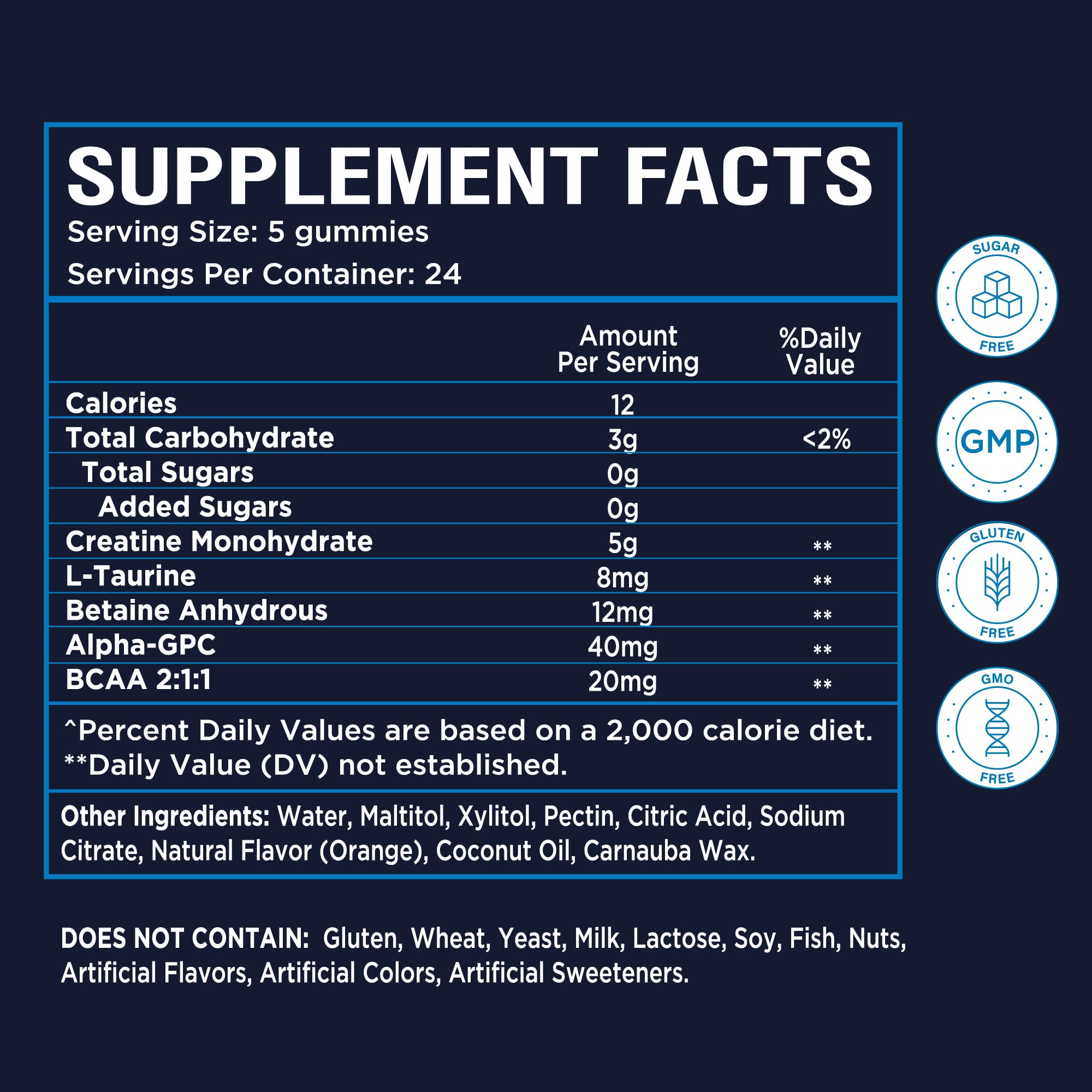 NutraPep Creatine Monohydrate Gummies with a glass of water
