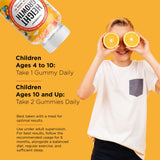 NutraPep Height Growth Support Gummies back view with ingredients list