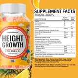 NutraPep Height Growth Support Gummies displayed with fresh fruit