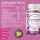 NutraPep Lactation Support Gummies with a measuring spoon