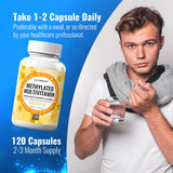 NutraPep Methylated Multivitamin bottle with a measuring spoon
