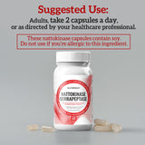 NutraPep Nattokinase Capsules displayed on a wooden table