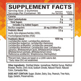 NutraPep PRE+POST+PROBIOTIC Gummies with fresh fruit background